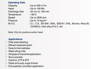 China Manufacturer SS-316 JFPP Series Side Suction Filter Press <b>Pump</b> for Filter Press Feeding Industrial <b>Pump</b> Solution - Product Image 2