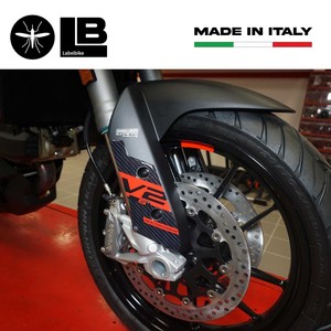 Adesivi Protettivi 3D per Forcella su Misura, Compatibili con Moto Ducati Multistrada V2s 2022 - Product Image 5