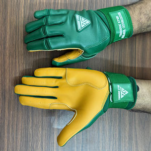 Gants de frappe de baseball en cuir véritable pour adultes et jeunes, gants de frappe professionnels pour hommes et femmes, gants de softball sur mesure - Product Image 2