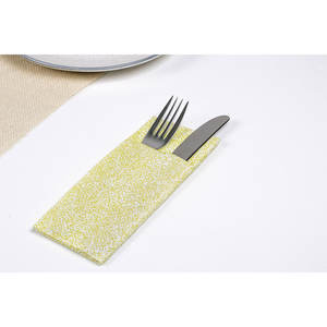 Tovaglioli Tascabili Bianchi 32x40cm con Stampa Pistacchio Esparta, Bambutex Naturale, 400 Pezzi, B2B - Product Image 1