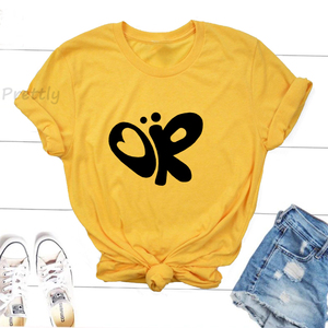 Camiseta de manga larga con logotipo estampado OEM de alta calidad a la moda de otoño para mujer, camisetas de algodón para mujer - Product Image 4