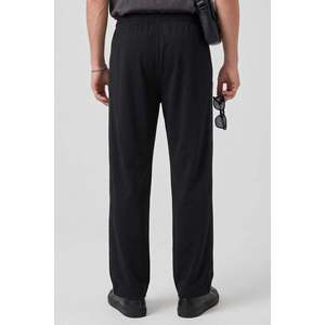 <span class=keywords><strong>Pantaloni</strong></span> <span class=keywords><strong>Palazzo</strong></span> Tommylife da Uomo Neri con Cintura Integrata, Vestibilità Comoda - 82196 - Nero - Product Image 4