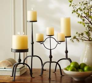 Candle <b>Holders</b> Stand Single Arms <b>Black</b> <b>Candlestick</b> <b>Holder</b> Metal Decorative for Church Wedding Party - Product Image 6