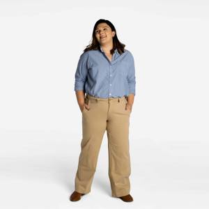 Jeans à panneau à jambe droite vintage pour femmes à la mode-Denim doux et durable avec design de panneau rétro - Product Image 2