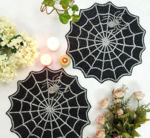 Mantel Individual de Lujo con Bordado de Cuentas, Kit de Cuentas Cosidas a Mano, Set de Bordado con Cuentas, Kit de Costura, Proyecto de Tejido para Bodas y Hogar - Product Image 1