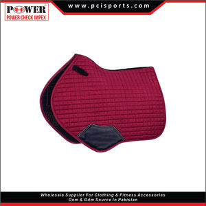 Prix d'usine Ensembles de coussins de selle pour chevaux Tapis de selle en coton équestre avec logo personnalisé Tapis de selle Western en feutre de laine - Product Image 3