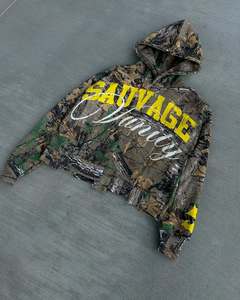 เสื้อฮู้ดแฟชั่นสไตล์สตรีทแวร์สำหรับผู้ชายเสื้อฮู้ดปักโลโก้ตามสั่ง - Product Image 4