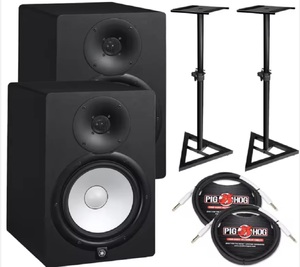 Altavoces de Monitor de Estudio Activos HS8 de 8 Pulgadas de Alta Calidad con Soportes de Metal, Fibra de Carbono, Aluminio y Plástico, 500-800W - Product Image 1
