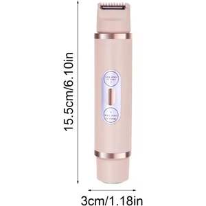 Rasoir électrique 2-en-1 pour femme, mini-tondeuse double tête rechargeable sans fil pour jambes, aisselles, bras, étanche IPX7 pour utilisation en camping-car - Product Image 5