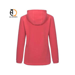 Sudadera con capucha en blanco para mujer al por mayor con manga larga Slim Fit Casual Basic Blank Plain Fleece Hoody para damas - Product Image 6