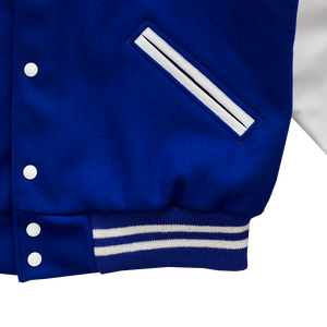 Chaqueta Varsity de cuero para hombres con cualquier personalización Parche bordado Zip Up Bomber Style Ribbed Cuff Streetwear - Product Image 4