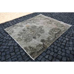 Vintage Turkish <b>Rug</b> Classic Beige 5.7 X 6.8ft Patchwork Design Wool and Polyester for Living Room or <b>Bedroom</b> for Teens - Product Image 3