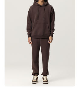 Conjunto de Sudadera con Capucha y Pantalones Deportivos Unisex para Hombre de Invierno, Sudadera Personalizada de Forro Polar Transpirable de Secado Rápido - Product Image 1