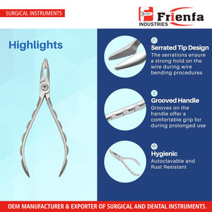 Pince à plier les fils dentaires, pince Weingart, instruments orthodontiques en acier inoxydable de haute qualité - Product Image 4