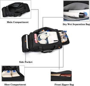 Servicio OEM ODM Diseña tus propias bolsas de lona Diseño versátil Hecho Comodidad Característica Bolsa de equipaje con bolsillos personalizados - Product Image 5