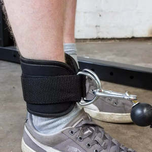 สายรัดข้อเท้าเครื่องออกกำลังกายหนังนิ่มยกน้ำหนักสายรัดข้อเท้าสำหรับฝึกความแข็งแรง - Product Image 6