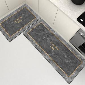 ชุดพรมครัวสั่งทำยอดนิยม ผ้าโพลีเอสเตอร์ดูดซับน้ำได้ดี พร้อมฐานยางกันลื่น บุด้วย PVC ทออย่างดี ซักเครื่องได้ - Product Image 4