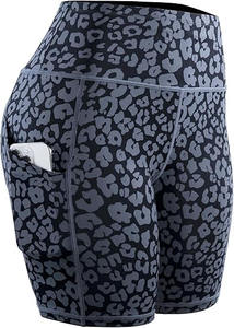 Pantalones cortos de gimnasio personalizados para mujer Pantalones cortos de yoga sin costuras para fitness y correr con patrón sólido para entrenamiento y Deportes - Product Image 2