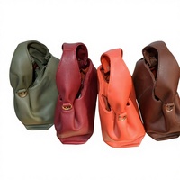 Sac fourre-tout en cuir véritable de haute qualité, couleur unie, style vintage marocain, design personnalisé, grande forme de seau, personnalisable