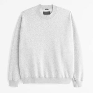 Sweat-shirts à manches longues à col rond pour hommes, décontractés, noirs, vierges, avec logo brodé personnalisé, impression graphique sur écran - Product Image 3