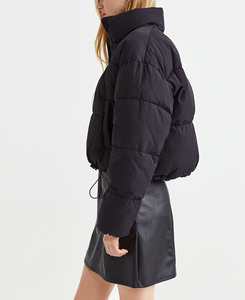 Chaqueta de Invierno Acolchada de Lujo para Mujer, Gruesa y Cálida, con Ribete de Piel, Bordado Personalizado, Transpirable, Impermeable, Ecológica, de Algodón, OEM - Product Image 4