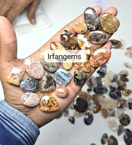 Lot en vrac de pierres de fabrication de bijoux faites à la main, en agate de quartz naturelle à 100%, coupe ovale, 20-40 mm, pierres précieuses en vrac, agate de quartz en bâton - Product Image 4