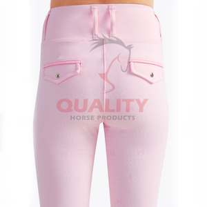 Medias de entrenamiento ecuestre de cintura alta para mujer, tela suave al tacto para montar en el día, ajuste seguro, comodidad perfecta, ropa para montar a caballo - Product Image 6