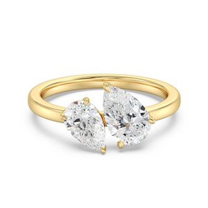 Bague double poire Toi et Moi - Product Image 1