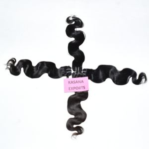 Venta al por mayor vietnamita 100% cutícula alineada doble trama trenzado máquina procesada extensiones de cabello humano onda suelta onda profunda - Product Image 3