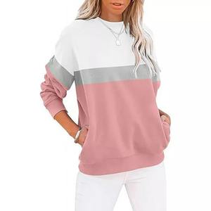 Printed Knitted Summer Pullover Pockets Sweatshirt Sweatshirts Cute Loose Fit Crewneck Long Sleeve Casual Tops RRI-WSS-35 - Product Image 2