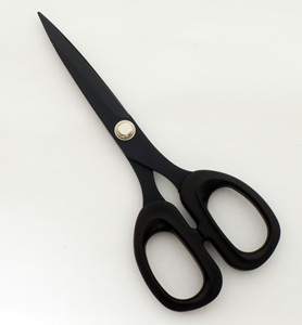 Tijeras de grado DIY de acero inoxidable de 6,5 pulgadas hechas en Taiwán tipo láser con borde liso y dentado para bordado y corte - Product Image 1