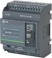 Mini PLC GIC PL-100 Modelo PC10BD14006D1 con Programación PLC, 112 E/S, 24VDC, Memoria RAM/Flash, Comunicación RS485/RS232