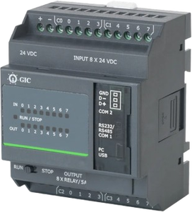โมเดล PL-100 PLC ขนาดเล็กแบบฐาน PC10BD14006D1พร้อม RS485เขียนโปรแกรม PLC 112 24VDC I/O - Product Image 5