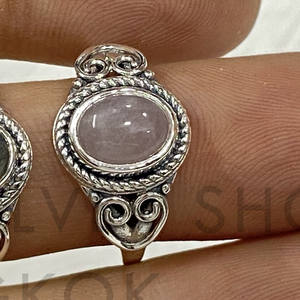 Handcrafted Oval Cut Gemstone <b>Ring</b> <b>Crafted</b> From 925 Sterling Silver Fine Jewelry Silver At Bulk Wholesale Price Perfect For Her - Product Image 2