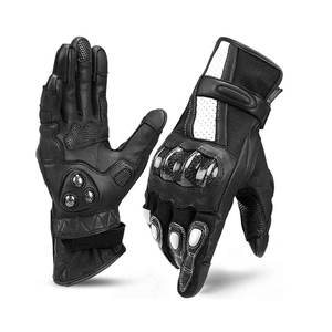 Gants de moto professionnels antichoc à doigts complets pour hommes et femmes - Logo personnalisé disponible - Product Image 1