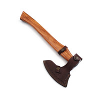Tomahawks en acier inoxydable forgé de qualité industrielle pour les bûcherons, les chasseurs et les passionnés de bushcraft avec manche en bois fait main
