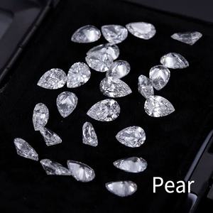 Diamant de laboratoire en forme de poire, 0,5 carat, positionné pour les acheteurs professionnels de fabrication de bijoux - Product Image 1