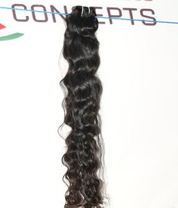 100% cabello ondulado natural sin procesar, extensiones de cabello humano indio alineado con cutícula virgen, proveedor de paquetes largos baratos - Product Image 4