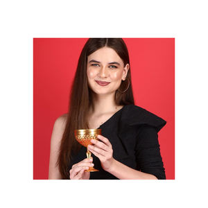 Wine <b>Goblet</b> Solid Brass Royal Wine Cup | Handmade Medieval Decor | Gothic Chalice Barware | Vintage Style Gift |Wholesale Price - Product Image 5