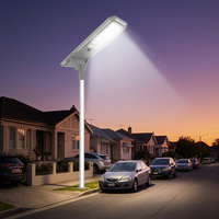 Farola Solar LED Todo en Uno de Alto Lumen, IP65, Aluminio Fundido a Presión, Luminaria para Exteriores de Alta Eficiencia