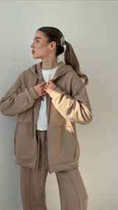 Ensemble de survêtements pour hommes Sweat à capuche et pantalon surdimensionnés Hiver Décontracté Solide 100% Coton Tenue de sport respirante - Product Image 6