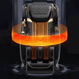 Riway pabrik langsung AI kontrol suara nol gravitasi leher traksi refleksologi 4D Shiatsu tubuh penuh Lumbar rol kursi pijat - Product Image 4