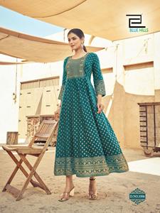 Robe Anarkali une pièce polyvalente au design classique pour les événements décontractés et formels, disponible en grande quantité en Inde - Product Image 3