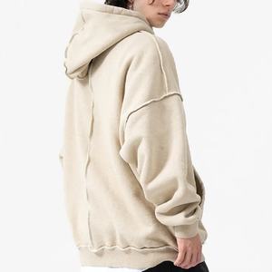 เสื้อฮู้ดแขนยาวสำหรับผู้ชายเสื้อฮู้ดสไตล์สตรีทโอเวอร์ไซส์ - Product Image 1