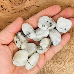 Piedra lunar arcoíris natural personalizada al por mayor, piedra preciosa suelta caída, material de cuarzo disponible en tamaño y forma a granel - Product Image 1