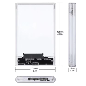 Boîtier de disque dur SATA Type C 3.1, boîtier de disque dur externe USB 3.1 pour disque dur de 2,5 pouces - Product Image 6