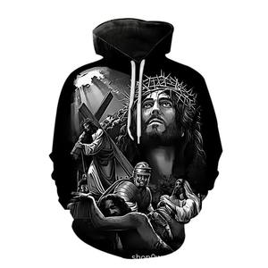 Pour les hommes 100% coton Christian Hoodies mode décontracté Style Simple Christian Hoodies meilleur Design - Product Image 2