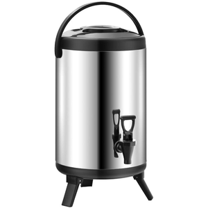 Tonneau commercial moderne en acier inoxydable pour le thé au lait personnalisable blanc noir pour la restauration d'hôtel commerce instantané stockage de gaz chaud chaud - Product Image 4