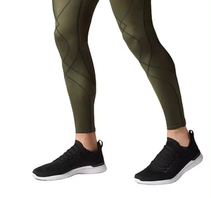 Guêtres MMA respirantes de haute qualité faciles à laver BJJ vêtements d'entraînement quantité minimale de commande bas vente en gros Logo taille sans couture Compression tissu guêtres - Product Image 5