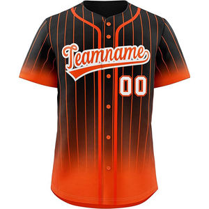 Maillot de baseball boutonné à col rond imprimé par sublimation numérique Maillot de baseball 100% polyester sublimé Fournisseur au Pakistan - Product Image 6